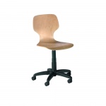 Drehstuhl mit Gaslift, höhenverstellbar 41-54 cm, fahrbar, 